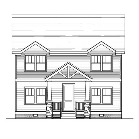 Front elevation drawing